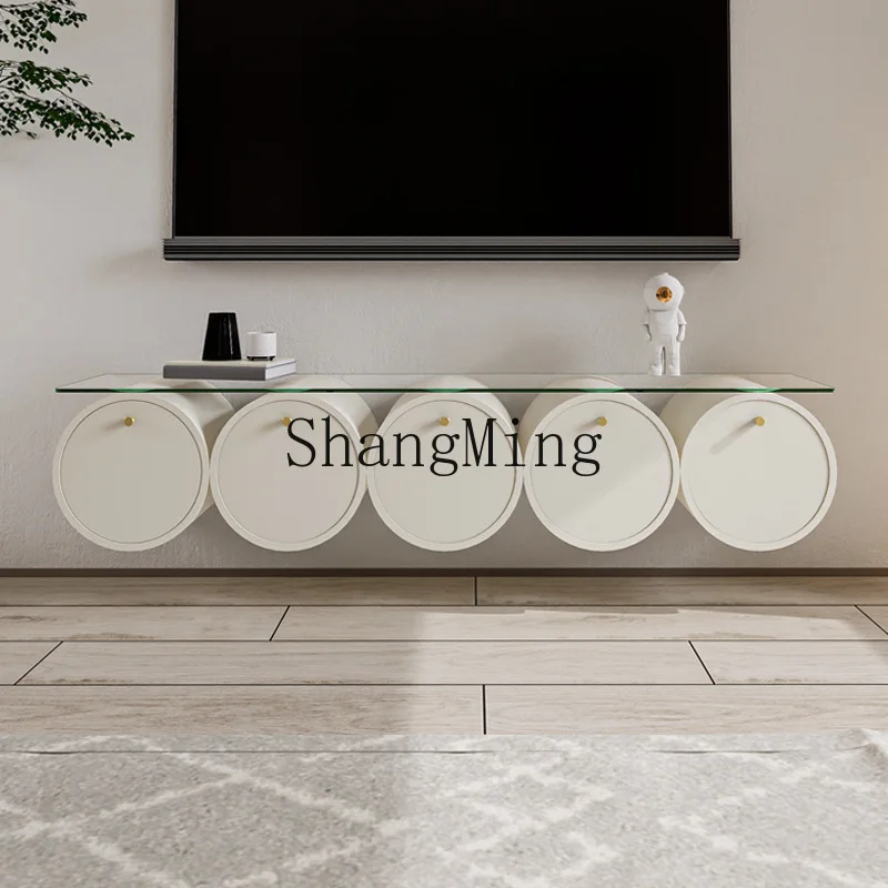 CL Solid Wood Suspended TV Cabinet Modern Simple New Cream Style Light Luxury White TV Stand 
CL Solid Wood Suspended TV Cabinet Modern Simple New Cream Style Light Luxury White TV Stand