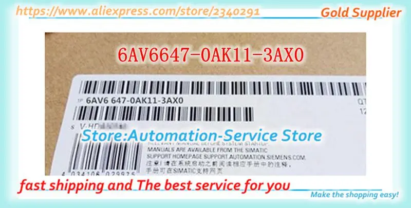 4 Inch HMI 6AV6647-0AK11-3AX0 KTP400 PN New 6AV6647-OAK11-3AXO 6AV6 647-0AK11-3AX0 Boxed 
4 Inch HMI 6AV6647-0AK11-3AX0 KTP400 PN New 6AV6647-OAK11-3AXO 6AV6 647-0AK11-3AX0 Boxed