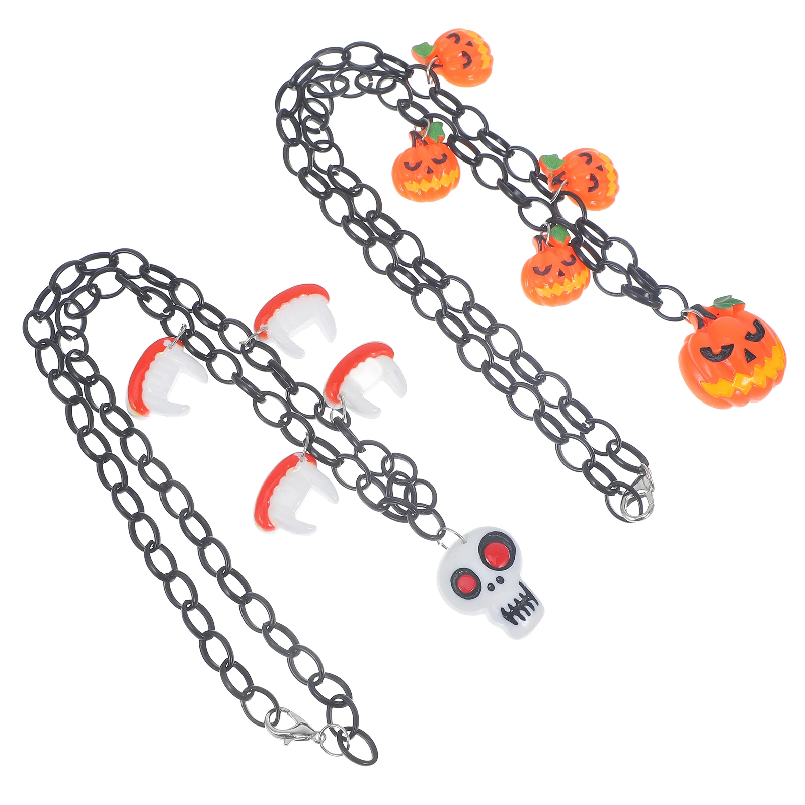 2pcs Halloween Necklace Pumpkin Skull Pendant Metal Chain Decor Party Favor Gift Iron Necklace Costume Prop Choker Jewelry For
2pcs Halloween Necklace Pumpkin Skull Pendant Metal Chain Decor Party Favor Gift Iron Necklace Costume Prop Choker Jewelry For
