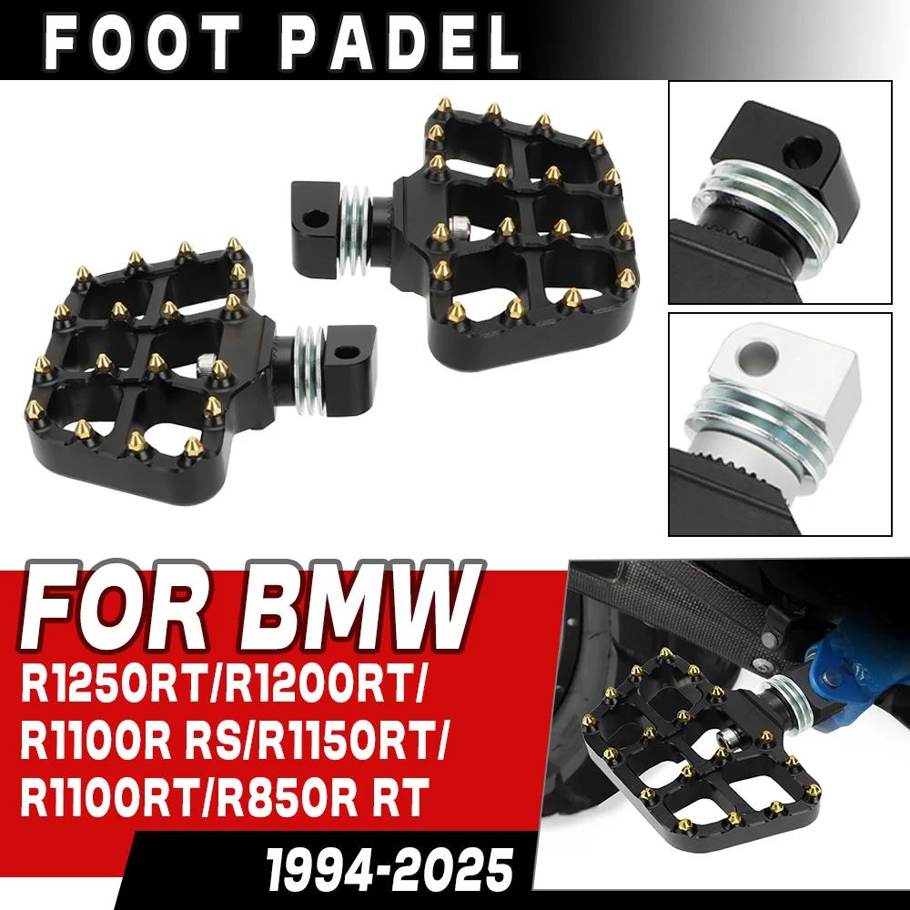 For BMW R1200 RT R1250RT R1100R R 1100 RS R1150RT r850r R 850 RT Foot Pegs Pedal Motorcycle Rotatable Footpeg Passenger Footrest