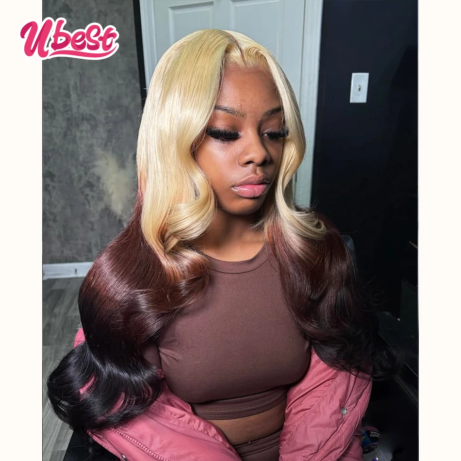 Ombre 613 Brown Colored Body Wave 13x6 Lace Front Wigs Brazilian 100% Human Hair Transparent Glueless Wig Pre Plucked For Women
Ombre 613 Brown Colored Body Wave 13x6 Lace Front Wigs Brazilian 100% Human Hair Transparent Glueless Wig Pre Plucked For Women