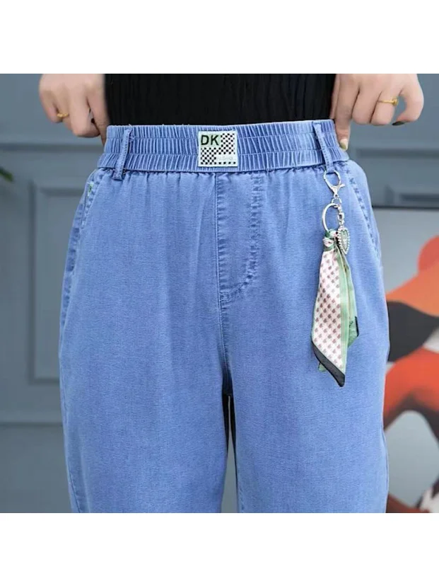 High Waist Loose Fit Straight Leg Silk Denim Jeans Women's Summer Thin Small Size Ice Silk Casual Trousers Cleanfit Style
High Waist Loose Fit Straight Leg Silk Denim Jeans Women's Summer Thin Small Size Ice Silk Casual Trousers Cleanfit Style