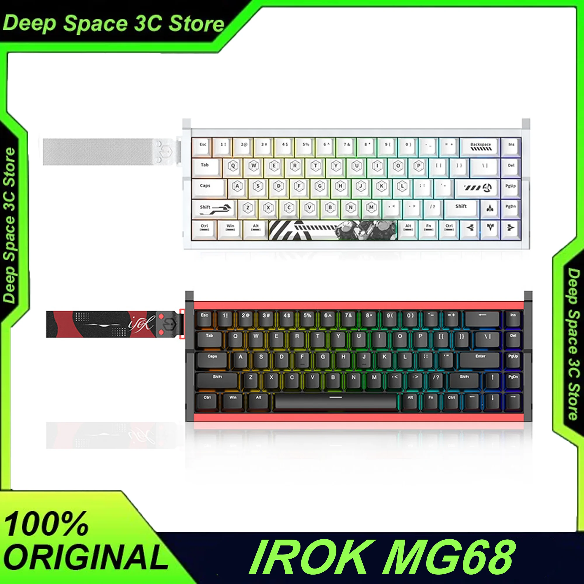 IROK MG68 pro Mechanical Keyboard RGB Magnetic Switch Low Latency Hot Swap 8K Web Drive Long Battery Life Custom Gaming Keyboard 
IROK MG68 pro Mechanical Keyboard RGB Magnetic Switch Low Latency Hot Swap 8K Web Drive Long Battery Life Custom Gaming Keyboard