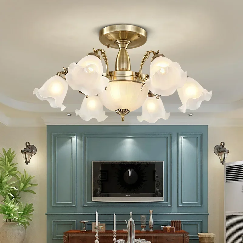 American living room lights led creative ceilingmodern simple atmosphere home dining European lamps
American living room lights led creative ceilingmodern simple atmosphere home dining European lamps
