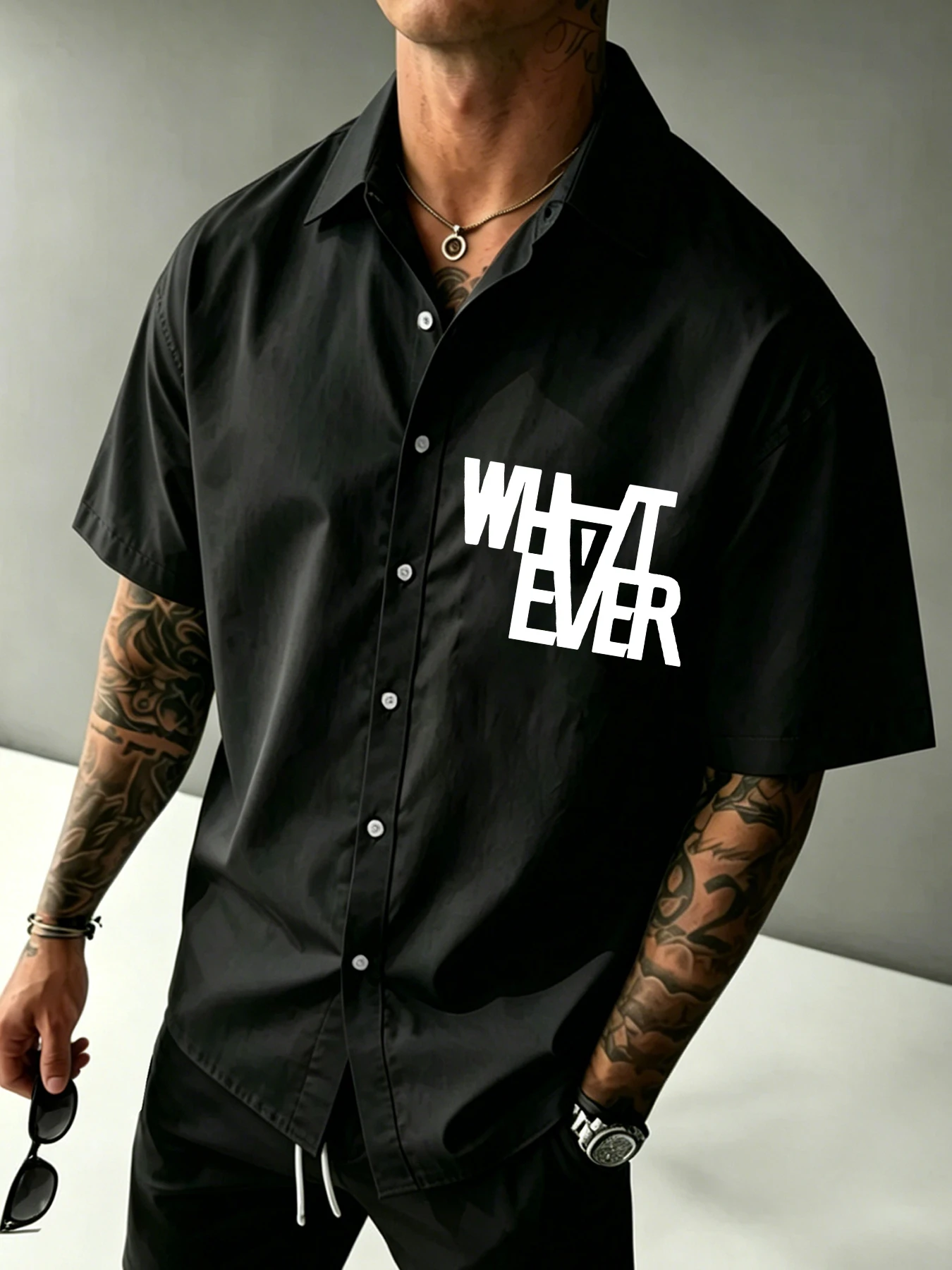 Men's American High-Street Printed Short-Sleeve Shirt Summer Shirt-Collar Streetwear Cardigan
Men's American High-Street Printed Short-Sleeve Shirt Summer Shirt-Collar Streetwear Cardigan