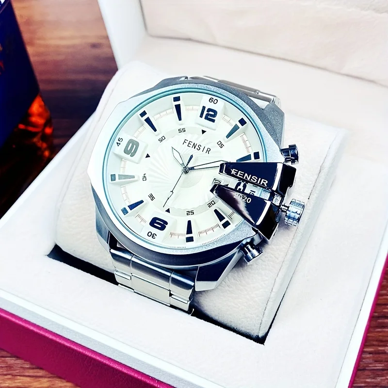 New Large Dial Watch for Men, High-End, Stylish, Trendy Brand Quartz Watch for Male Students, Korean Style, Handsome and Versatile, the Best Gift for Him
New Large Dial Watch for Men, High-End, Stylish, Trendy Brand Quartz Watch for Male Students, Korean Style, Handsome and Versatile, the Best Gift for Him