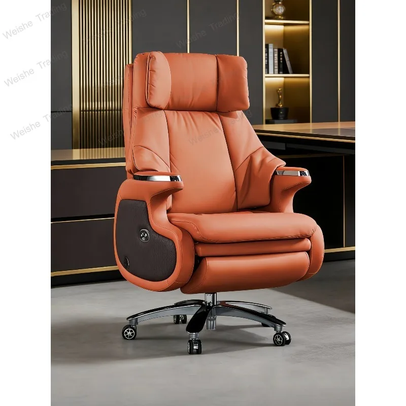 Rolling massage electric leather boss chair light luxury high sense office computer e-sports chair home
Rolling massage electric leather boss chair light luxury high sense office computer e-sports chair home