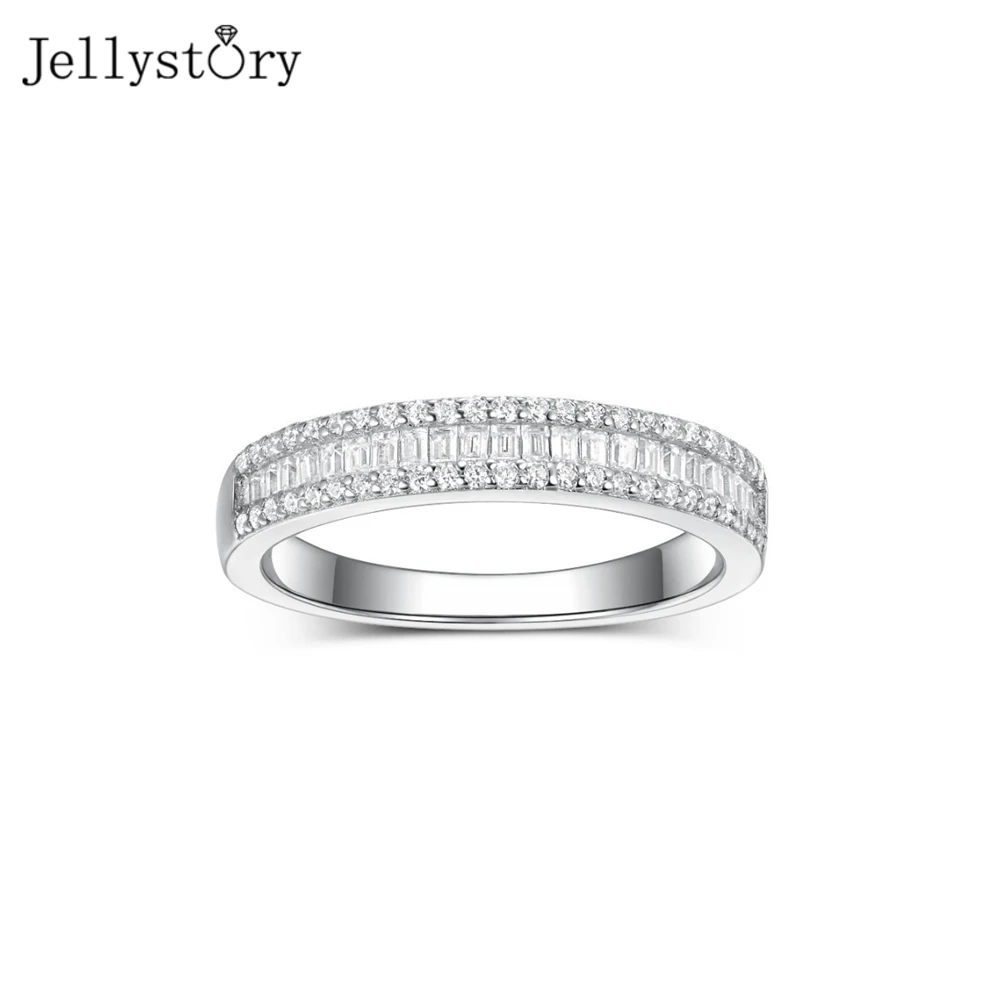 JellyStory Moissanite Ring for Women, S925 Sterling Silver Full Inlaid Row Design, Minimalist Niche Gift for Her
JellyStory Moissanite Ring for Women, S925 Sterling Silver Full Inlaid Row Design, Minimalist Niche Gift for Her