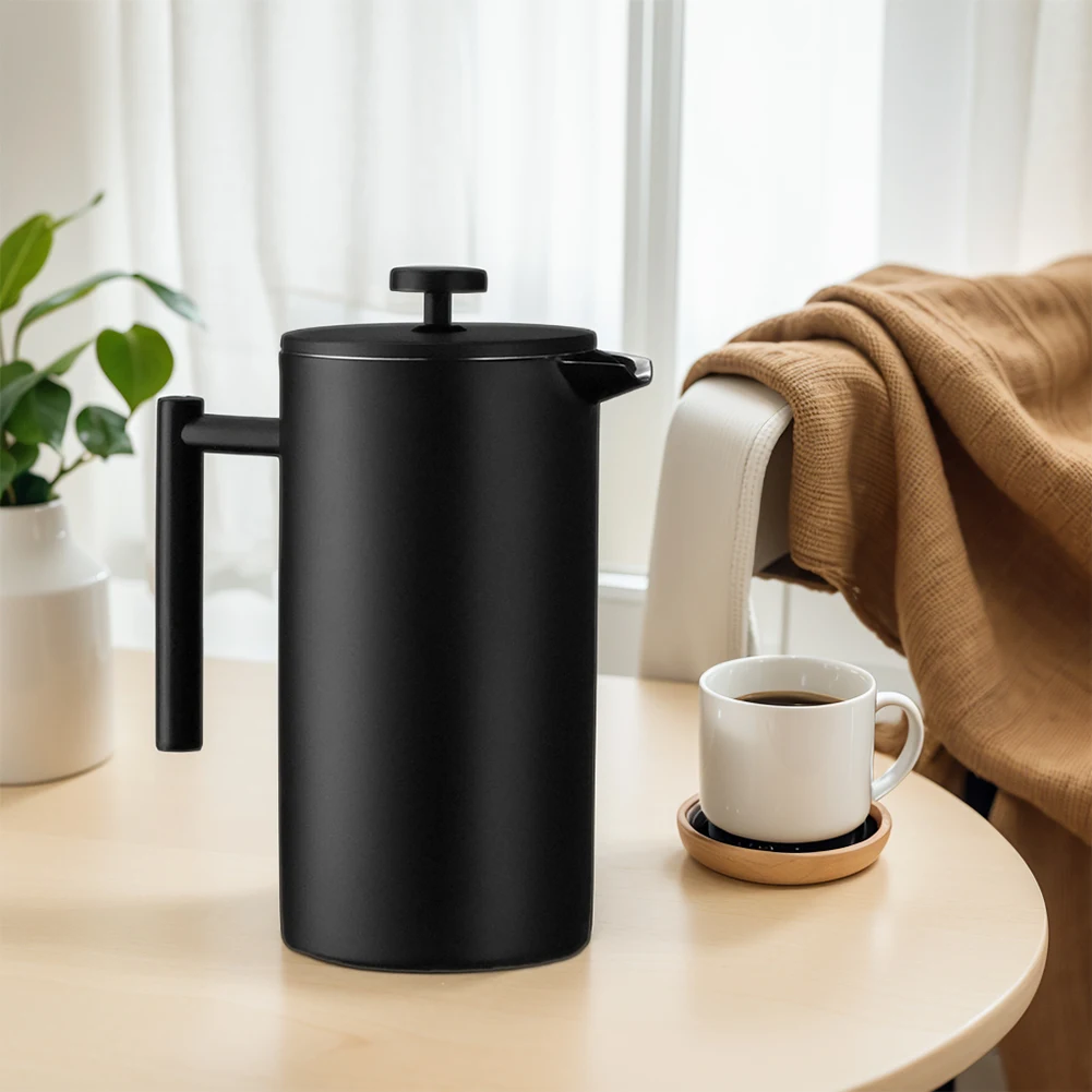 Stainless Steel Double Wall Insulation Coffee Press 1000ml Thermal Kettle Press Easy Press Cafe Brewed Coffeeware with 3 Filters
Stainless Steel Double Wall Insulation Coffee Press 1000ml Thermal Kettle Press Easy Press Cafe Brewed Coffeeware with 3 Filters