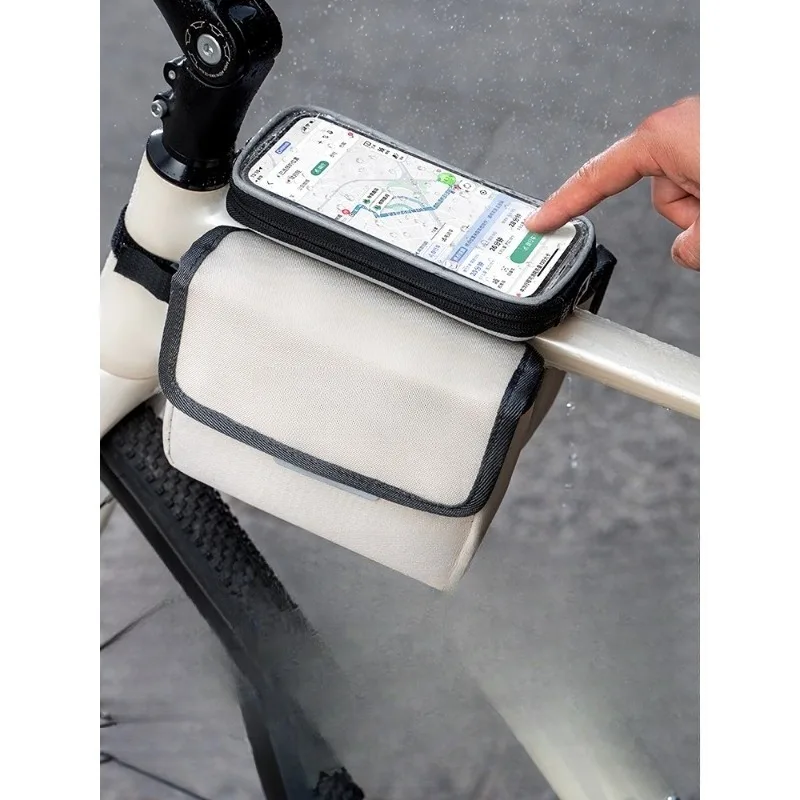 Bicycle hanging bag, mountain bike storage bag, front beam bag, road bike riding accessories equipment, waterproof storage
Bicycle hanging bag, mountain bike storage bag, front beam bag, road bike riding accessories equipment, waterproof storage