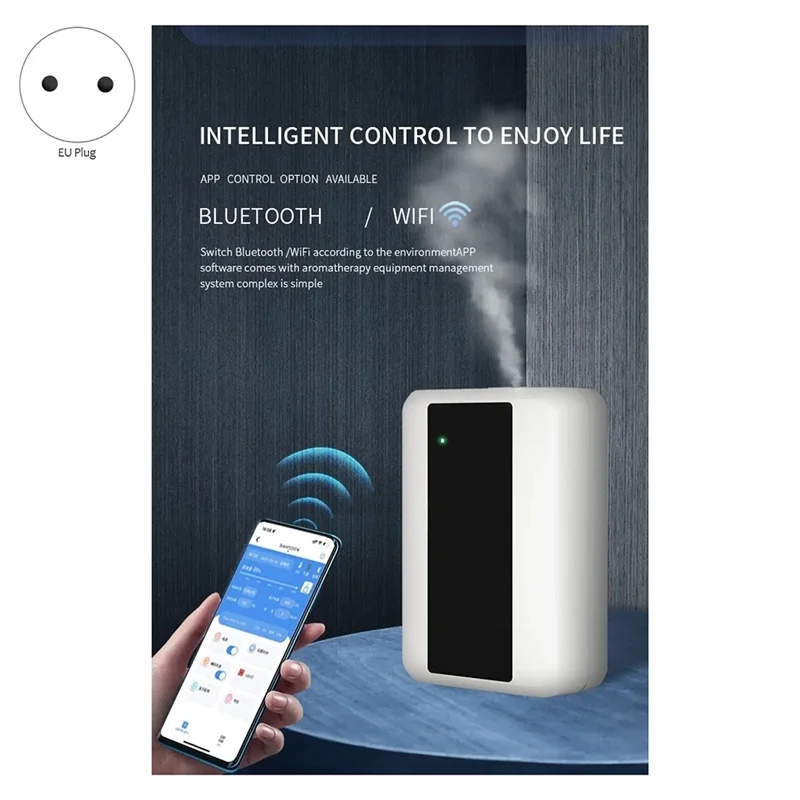 Bluetooth WIFI Oils Diffuser Auto Flavoring Scent Machine For Hotel Room Fragrance Home Essential Oils Diffuser EU Plug Durable
Bluetooth WIFI Oils Diffuser Auto Flavoring Scent Machine For Hotel Room Fragrance Home Essential Oils Diffuser EU Plug Durable