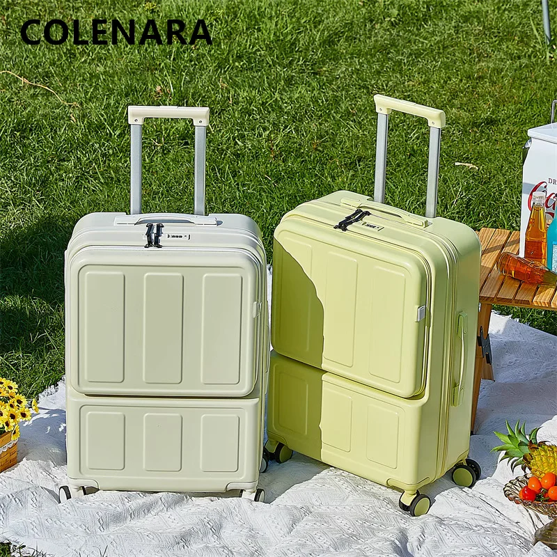 COLENARA 20"22"24"Laptop Suitcase Front Opening Boarding Box USB Charging Multi-function Trolley Case 26"28 Inch Luggage
COLENARA 20"22"24"Laptop Suitcase Front Opening Boarding Box USB Charging Multi-function Trolley Case 26"28 Inch Luggage
