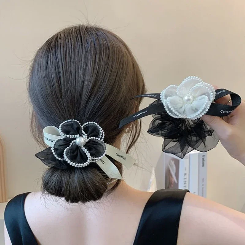 Elegant Pearl Flower Hair Bands Headband Elastic Hair Tie Women Luxulry Jewelry Ponytail Scrunchie Headdress Hair Accessories
Elegant Pearl Flower Hair Bands Headband Elastic Hair Tie Women Luxulry Jewelry Ponytail Scrunchie Headdress Hair Accessories