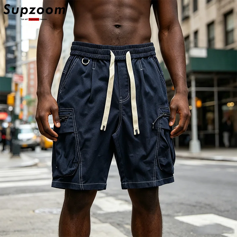 Supzoom New Arrival Top Fashion Summer Loose Casual Belt Design High Street Trendy Stitching Pocket Cargo Shorts Shorts Men
Supzoom New Arrival Top Fashion Summer Loose Casual Belt Design High Street Trendy Stitching Pocket Cargo Shorts Shorts Men