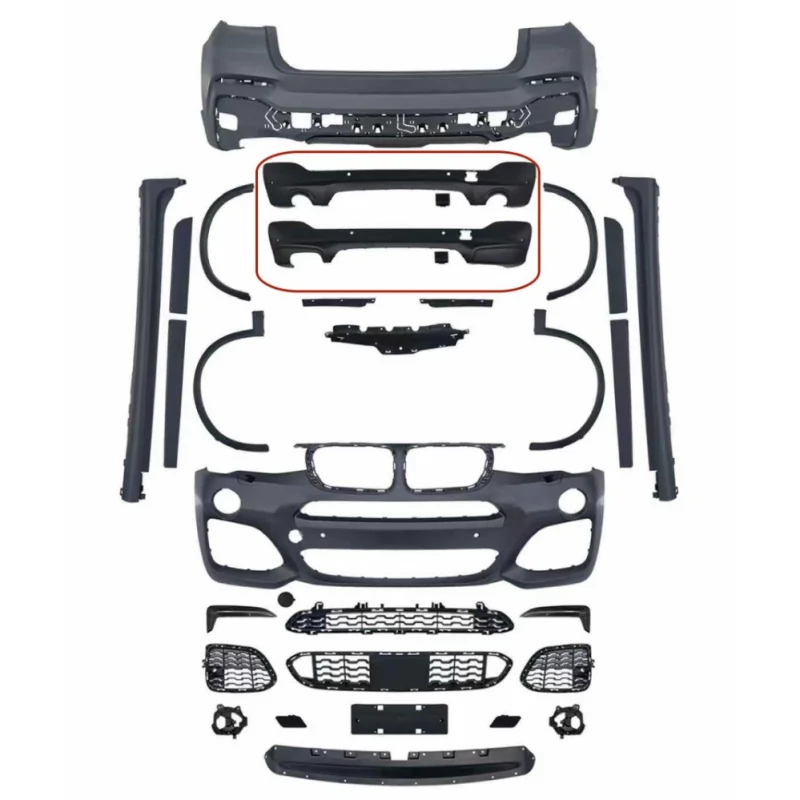 Dream Garage Whole Body Kit For X4 F26 14-20 Modified To M Sport Conversion Kit F26 MT Facelift Kit Car Modification Front R
Dream Garage Whole Body Kit For X4 F26 14-20 Modified To M Sport Conversion Kit F26 MT Facelift Kit Car Modification Front R