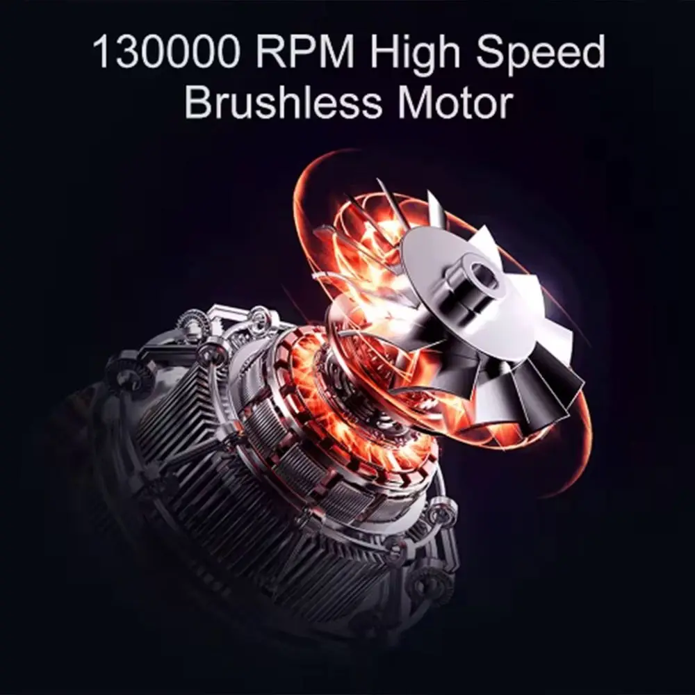130000RPM Mini Violent Turbo Fan Four Wind Speeds Brushless Motor Electric Air Duster LED Lighting Quiet Vacuum Cleaner
130000RPM Mini Violent Turbo Fan Four Wind Speeds Brushless Motor Electric Air Duster LED Lighting Quiet Vacuum Cleaner