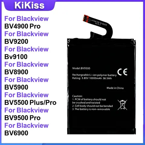 Battery For Blackview  BV4900 Pro BV9200 Bv9100 BV8900 BV5900 BV5500 Plus/Pro BV9500 Pro BV6900 BV10 BV5000