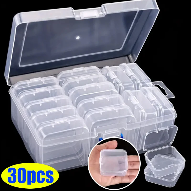 30PCS Square Plastic Storage Box Jewelry Container Transparent Square Box Case Organizer Packaging for Jewelry Beads Earrings
30PCS Square Plastic Storage Box Jewelry Container Transparent Square Box Case Organizer Packaging for Jewelry Beads Earrings