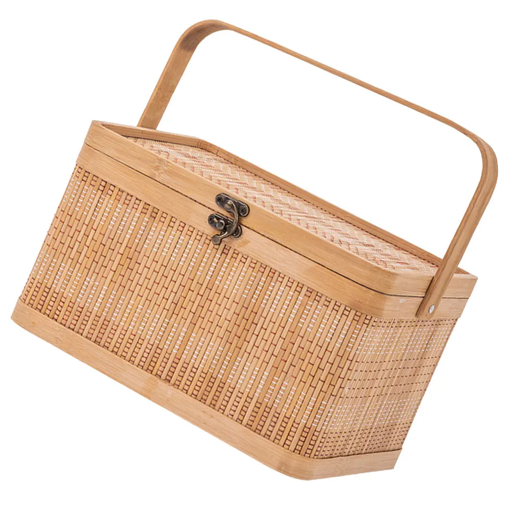 Portable Bamboo Basket for Storage Picnic Fruits Food Woven Safe Multipurpose Home Outdoor Kitchen Gift
Portable Bamboo Basket for Storage Picnic Fruits Food Woven Safe Multipurpose Home Outdoor Kitchen Gift