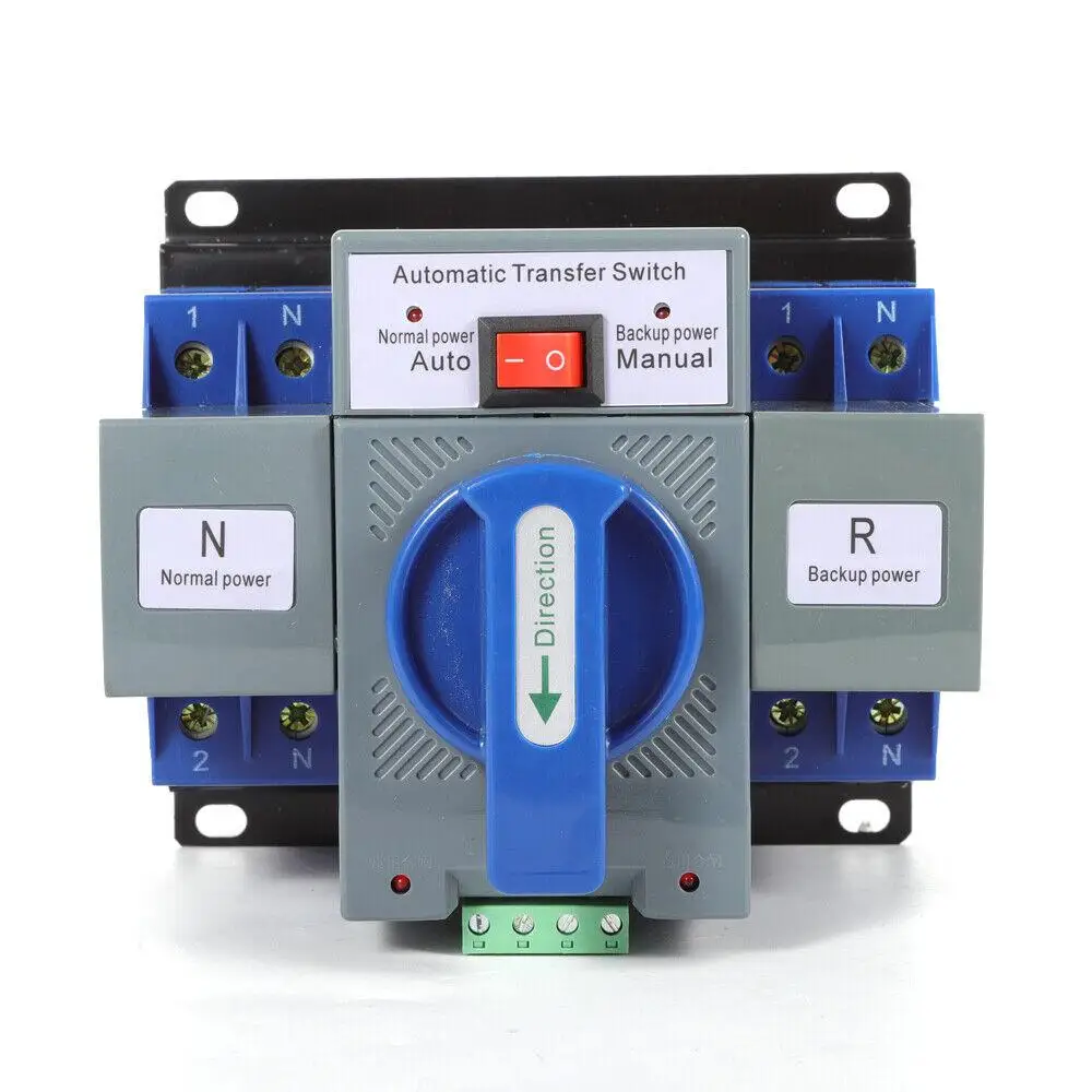 2P 63A 110V AC-33iB Dual Power Automatic Transfer Switch ATS Rated Frequency 50/60Hz Manual/Auto Indicator Light Display Changeo
2P 63A 110V AC-33iB Dual Power Automatic Transfer Switch ATS Rated Frequency 50/60Hz Manual/Auto Indicator Light Display Changeo