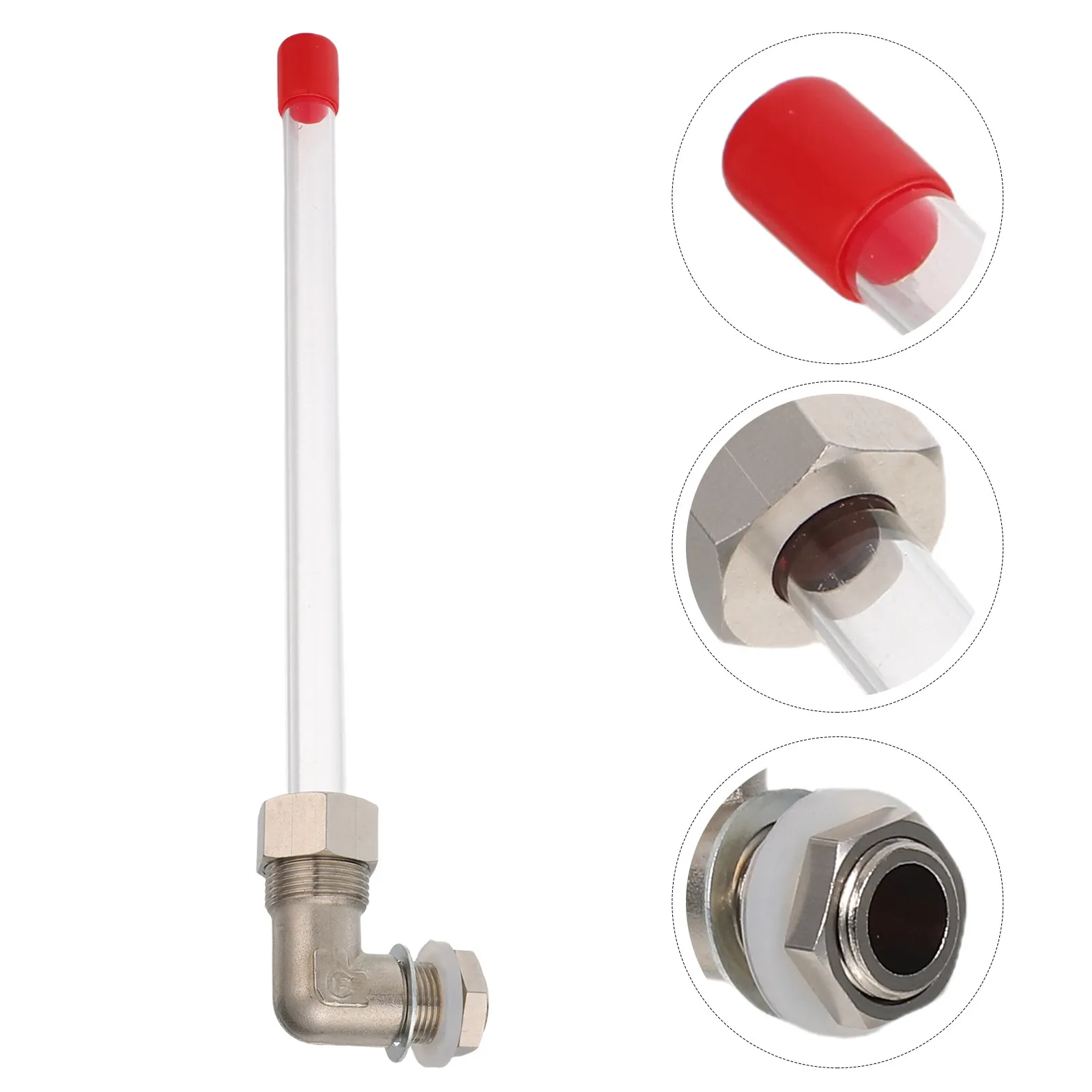 1PCS Acrylic Level Gauge DN10 Hydraulic Tank Sight Level Gauge oil/water Level Indicator Liquid Level Measurement Accessories
1PCS Acrylic Level Gauge DN10 Hydraulic Tank Sight Level Gauge oil/water Level Indicator Liquid Level Measurement Accessories
