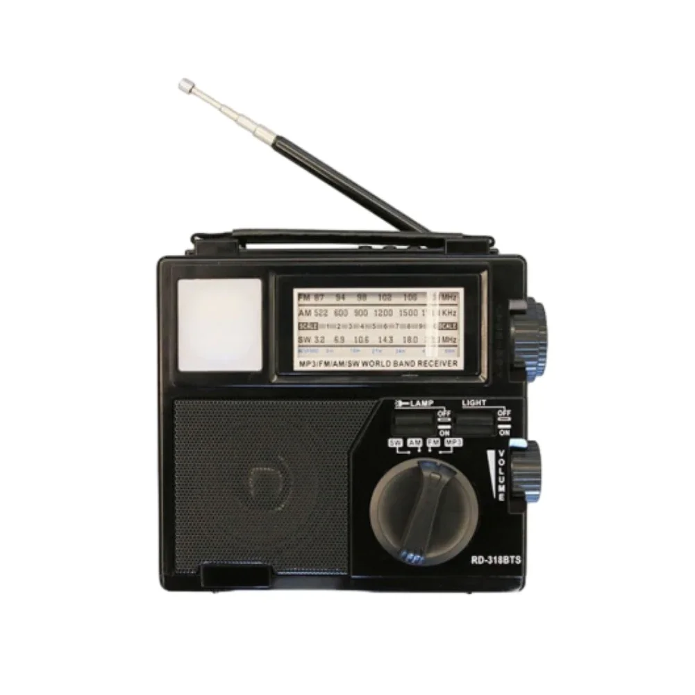 Solar Radio With Flashlight Torch For Mobile Phone Charging Multi Band Manual FM Plug-in Card Portable Multifunctional Radio
Solar Radio With Flashlight Torch For Mobile Phone Charging Multi Band Manual FM Plug-in Card Portable Multifunctional Radio
