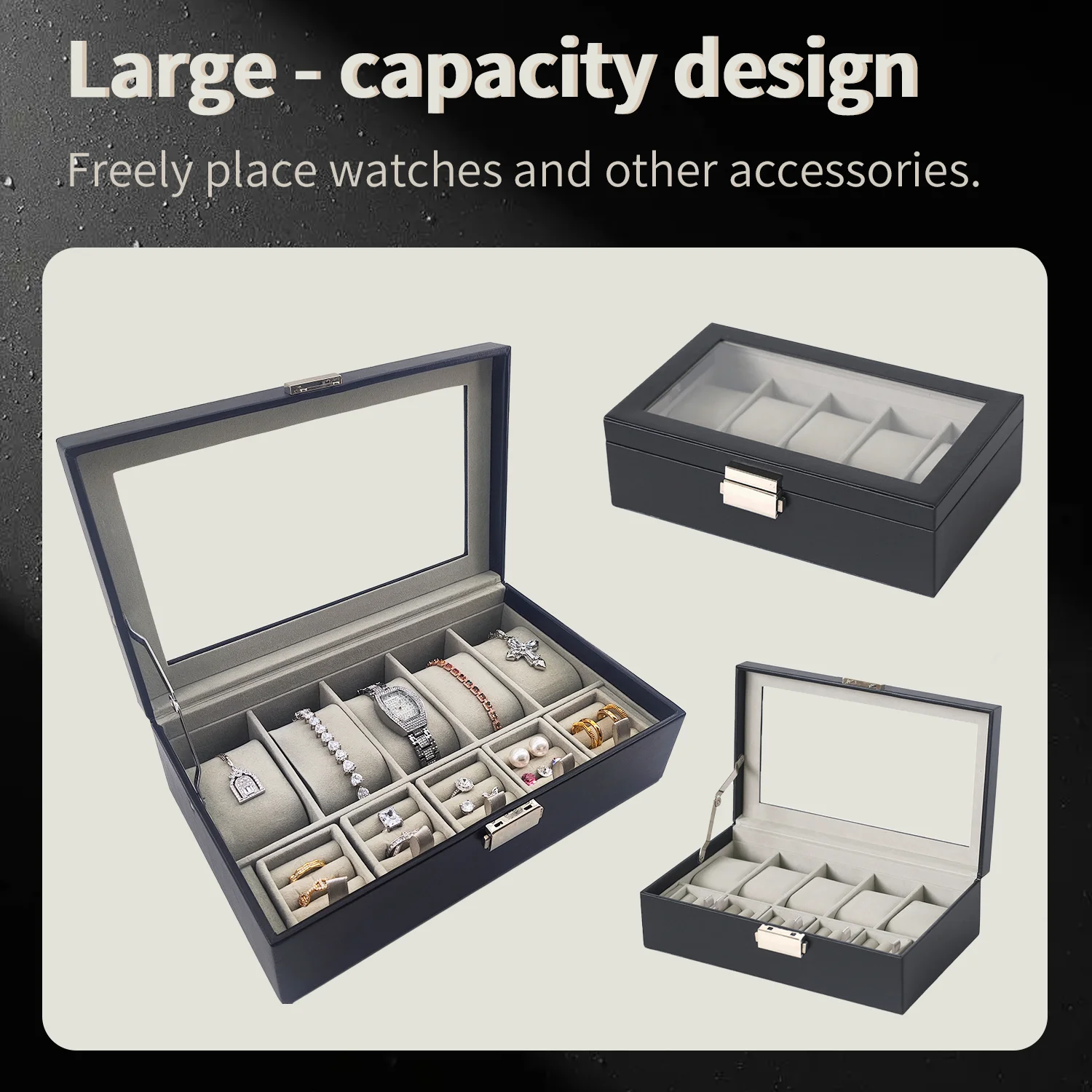 Коробка-органайзер для часов из искусственной кожи, витрина для часов, дорожный органайзер для часов, лоток для хранения коллекции часов, держатель для хранения ювелирных изделий
Коробка-органайзер для часов из искусственной кожи, витрина для часов, дорожный органайзер для часов, лоток для хранения коллекции часов, держатель для хранения ювелирных изделий