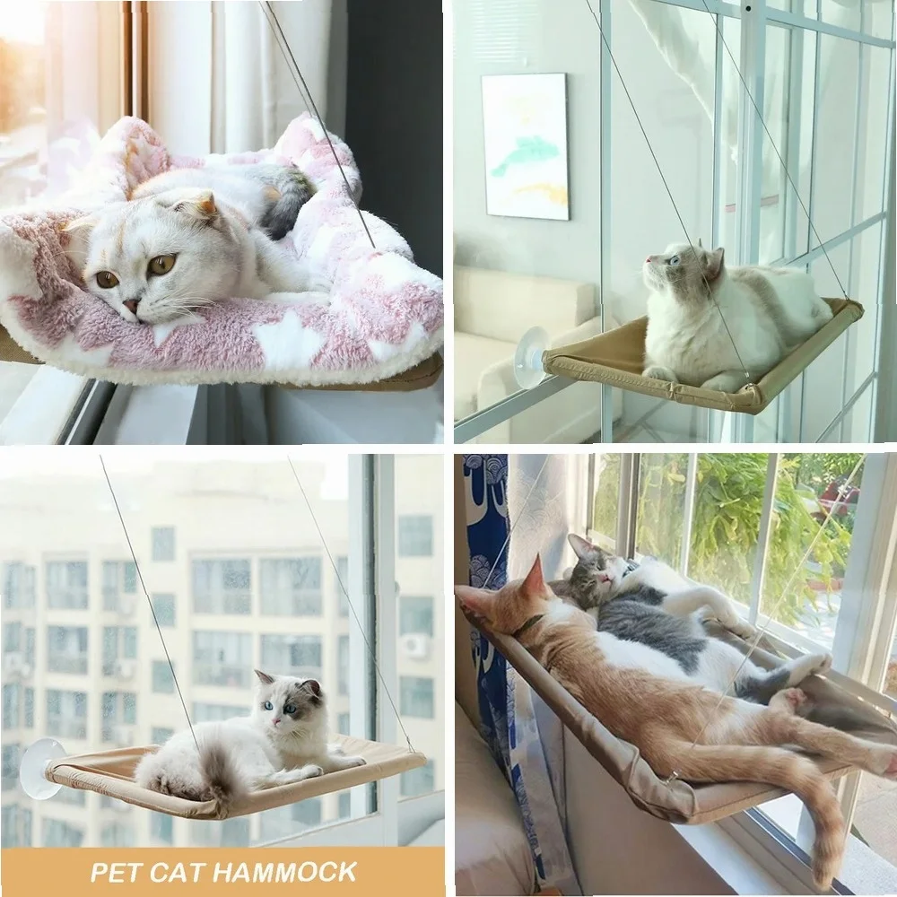 Pet Cat Hammock Aerial Hanging Cat Bed Cats Bed House Kitten Climbing Frame Sunny Window Seat Nest Bearing 20kg Pet Accessories
Pet Cat Hammock Aerial Hanging Cat Bed Cats Bed House Kitten Climbing Frame Sunny Window Seat Nest Bearing 20kg Pet Accessories