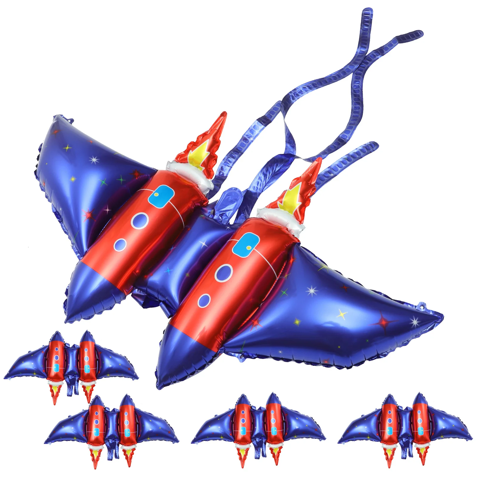 5 Pcs Rocket Wing Balloons Aluminum Film Round White Birthday Party Decorations Outer Space Foil Photo Stage Gifts
5 Pcs Rocket Wing Balloons Aluminum Film Round White Birthday Party Decorations Outer Space Foil Photo Stage Gifts