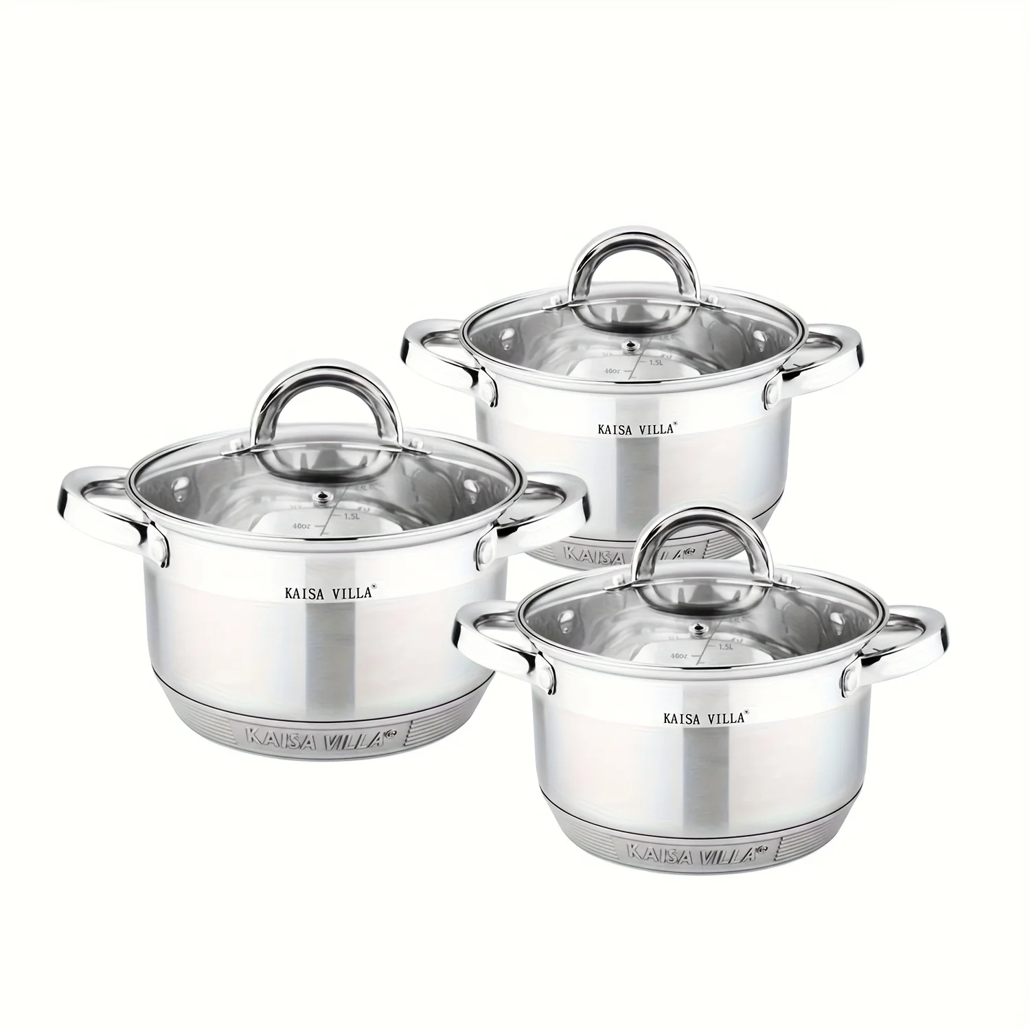 Pot set Food grade stainless steel pot Multi-layer bottom soup pot Stew pot Gift box Household kitchen utensils
Pot set Food grade stainless steel pot Multi-layer bottom soup pot Stew pot Gift box Household kitchen utensils