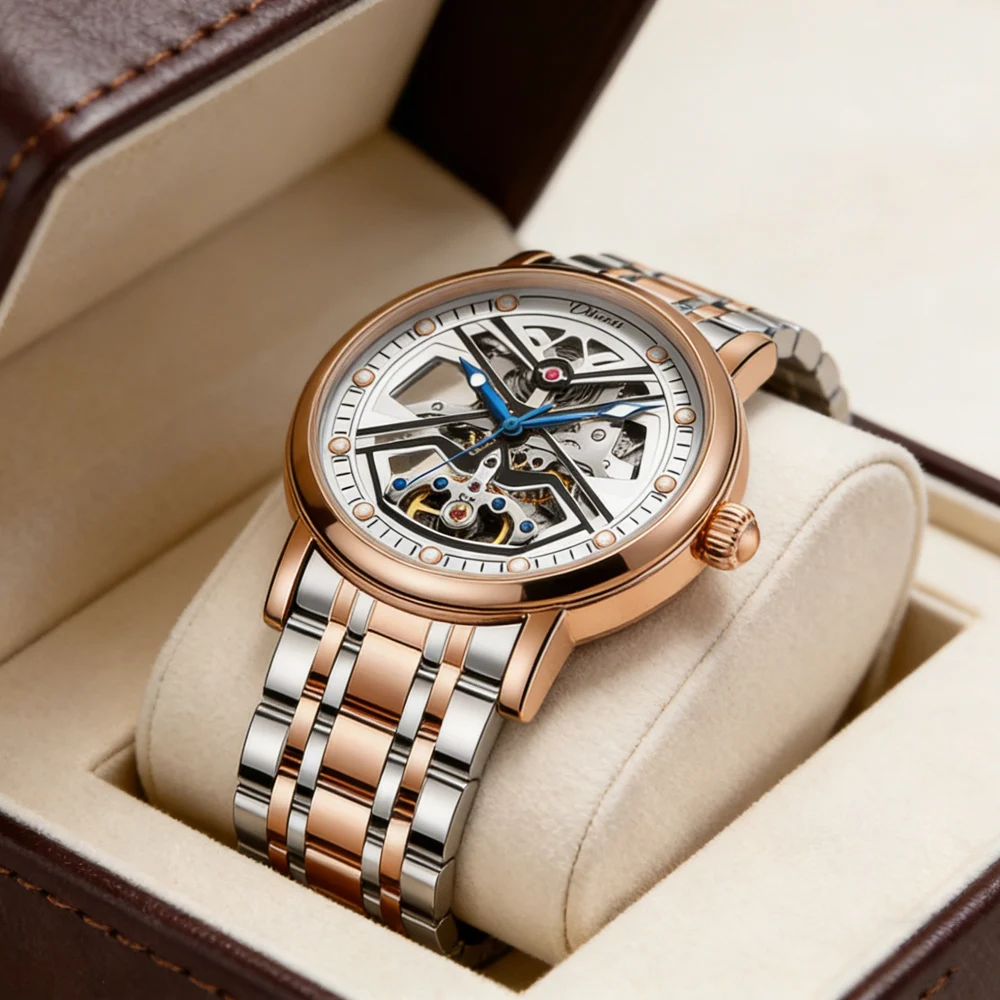 Original Tourbillon Watch Fashion Men's Business Formal Luxury Skeleton Mechanical Watch for Men Stainless Steel Watches Relogio
Original Tourbillon Watch Fashion Men's Business Formal Luxury Skeleton Mechanical Watch for Men Stainless Steel Watches Relogio