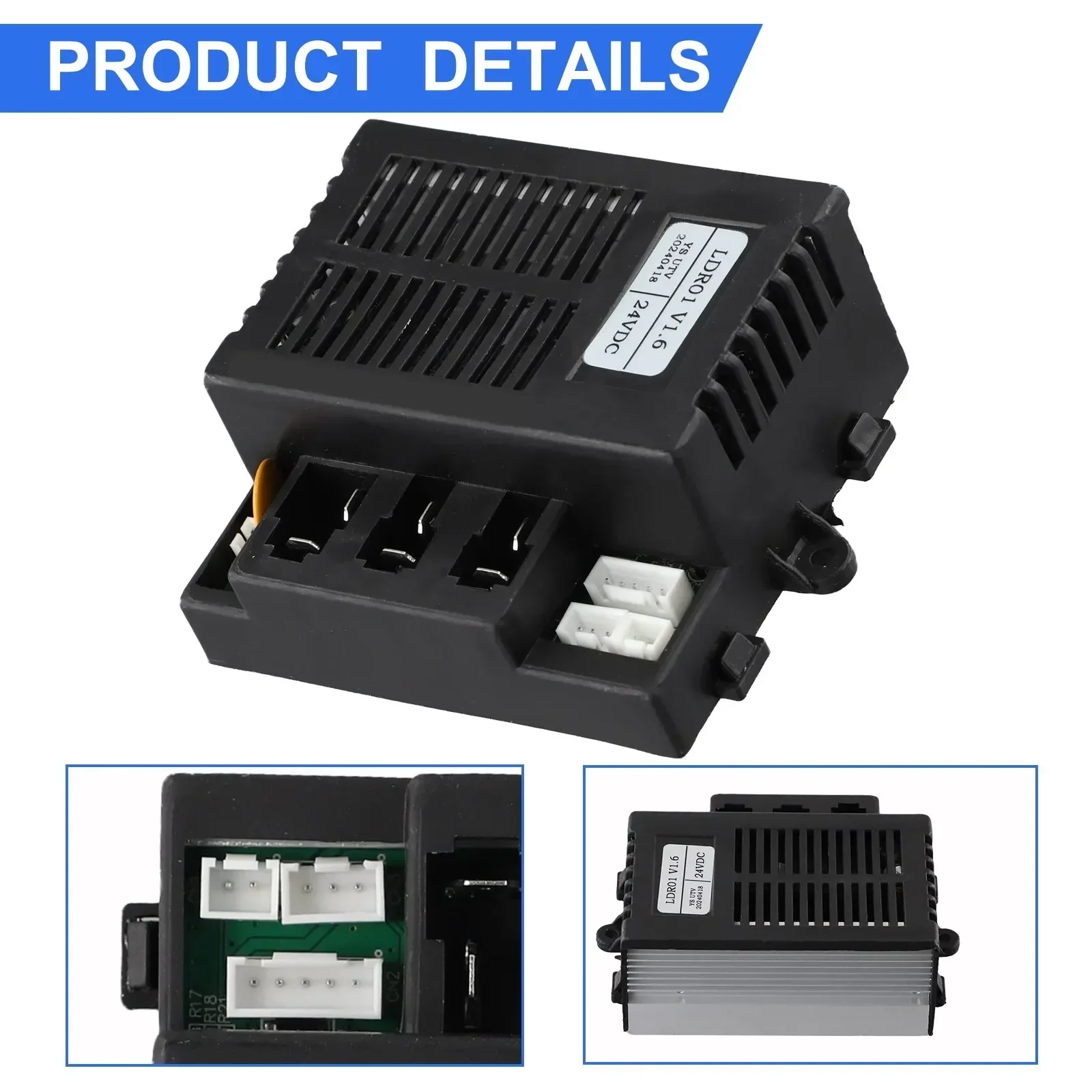 LDR01 JJF UTV 24V Controller for Children Electric Vehicles Suitable for Replacement with Matching Model Numbers
LDR01 JJF UTV 24V Controller for Children Electric Vehicles Suitable for Replacement with Matching Model Numbers