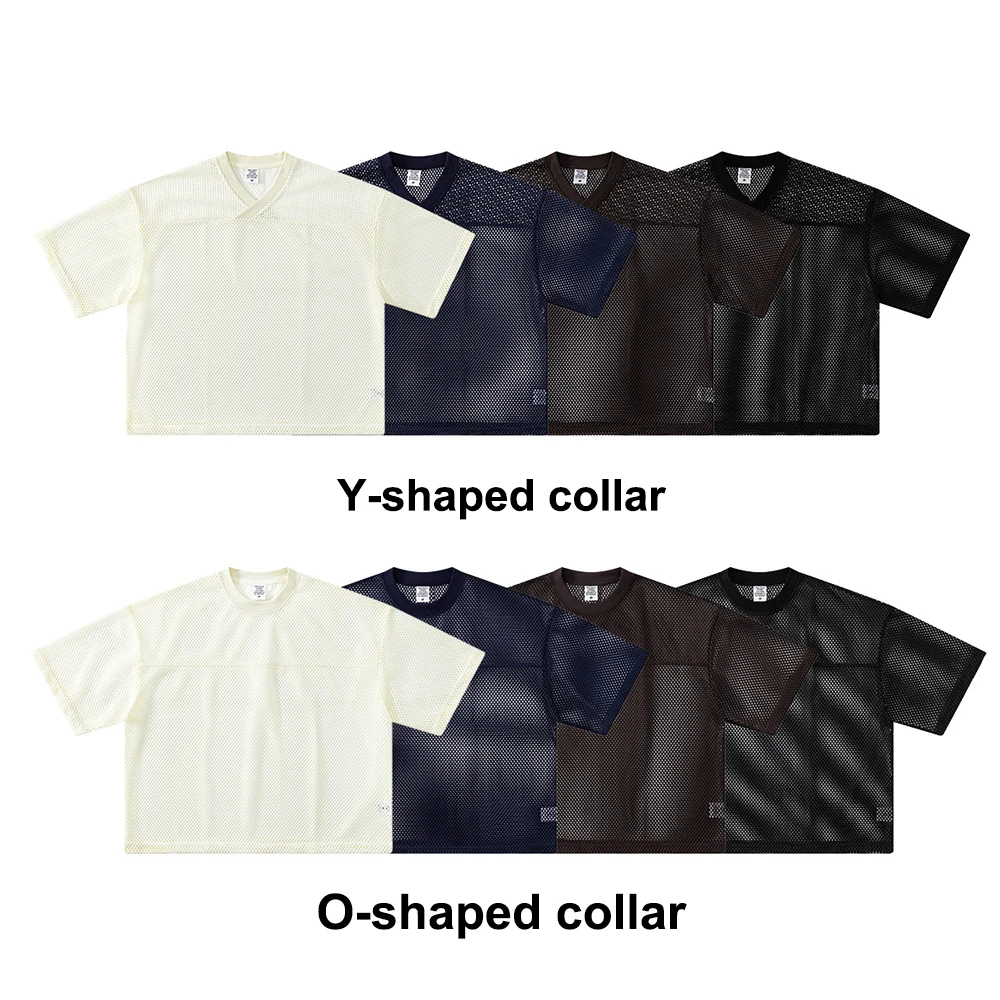 2026 Spring Summer Breathable Man T-Shirts Unisex High Street Mesh Sport T Shirt
2026 Spring Summer Breathable Man T-Shirts Unisex High Street Mesh Sport T Shirt