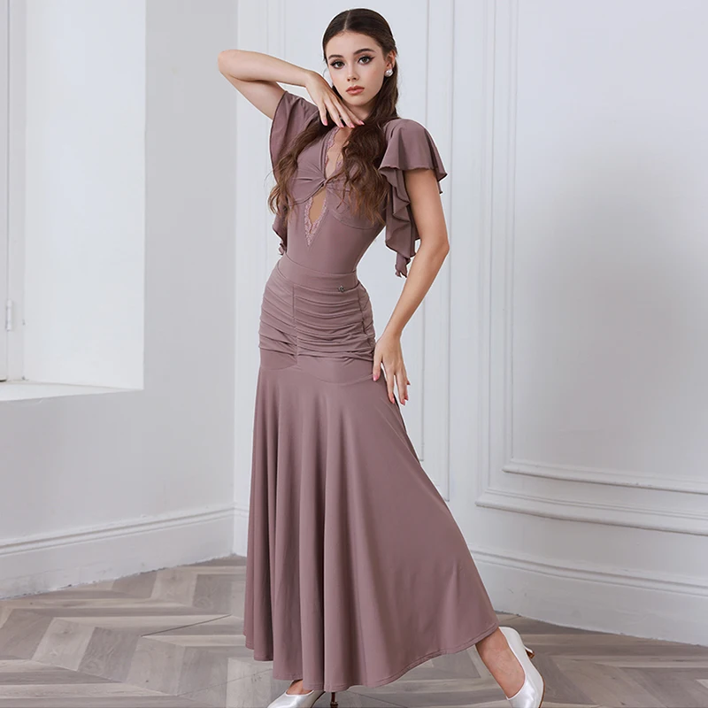 New Ballroom Dance Dress Adult Waltz Stage Performance Wear Standard Modern Dance Costumes Women Practice Bodysuit Skirt AMY2436
New Ballroom Dance Dress Adult Waltz Stage Performance Wear Standard Modern Dance Costumes Women Practice Bodysuit Skirt AMY2436