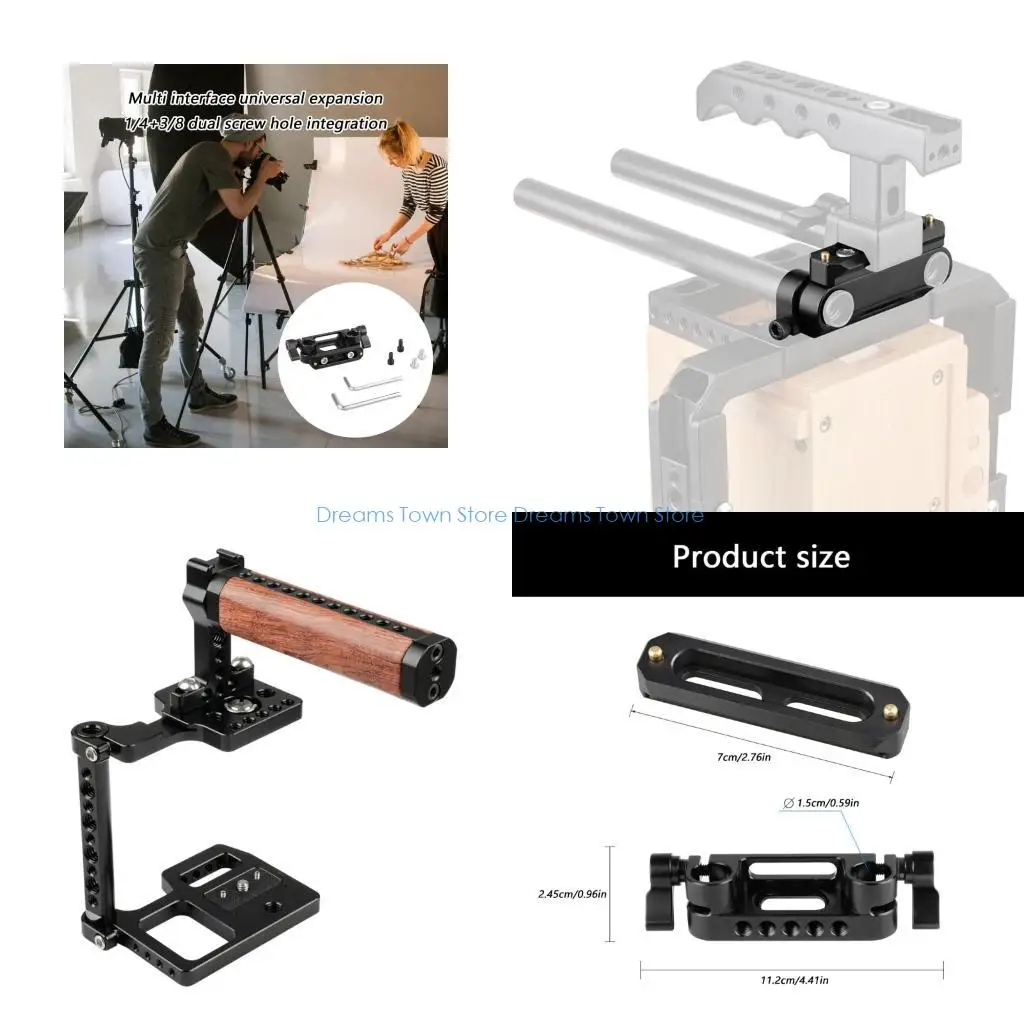 HX6A 15mm Aluminum Double Hole Pipe Clamp 1/4inch Thread Sliding Block Installation
HX6A 15mm Aluminum Double Hole Pipe Clamp 1/4inch Thread Sliding Block Installation