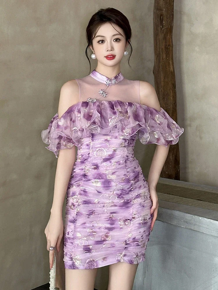 Elegant Mesh Floral Embroidery Summer Fashion Skinny Short Dress Women Clothes Sexy Off-Shoulder Slim Party Prom Vestidos Fiesta
Elegant Mesh Floral Embroidery Summer Fashion Skinny Short Dress Women Clothes Sexy Off-Shoulder Slim Party Prom Vestidos Fiesta