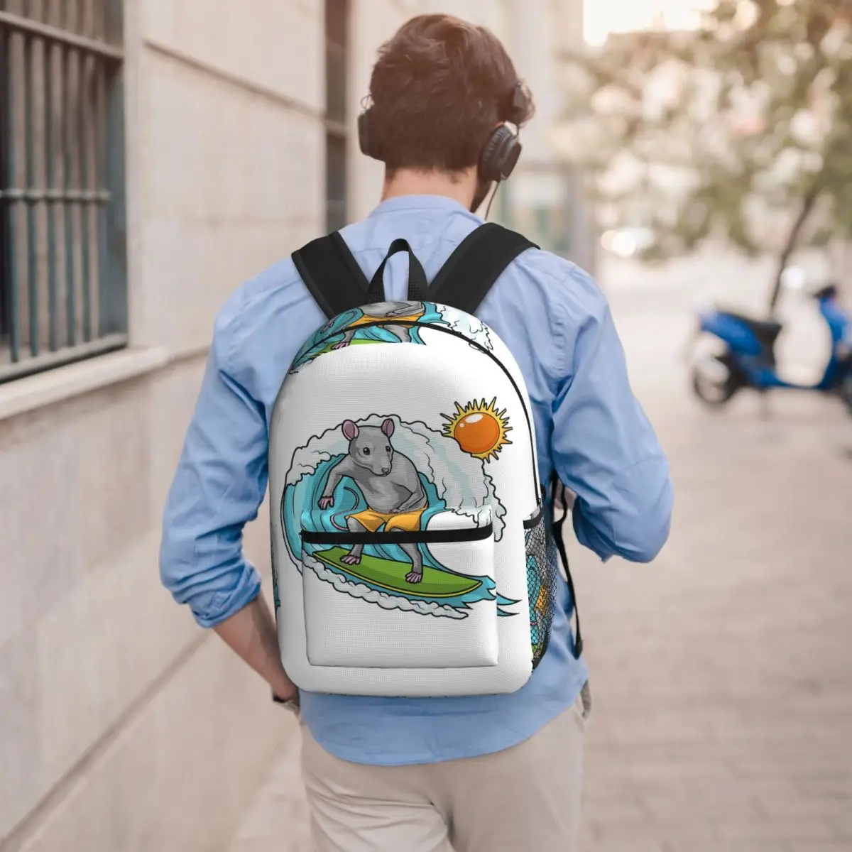 Rat Summer Surfer Backpack Student BookBag Children School Bag Laptop Shoulder Bags for Men Women
Rat Summer Surfer Backpack Student BookBag Children School Bag Laptop Shoulder Bags for Men Women