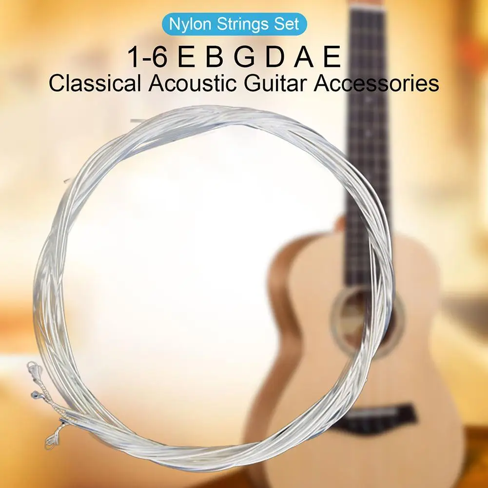 New 1 Set Classical Guitar Strings Set Nylon Replacement Guitar Nylon Set Classical Strings Accessories Replacement K1U2
New 1 Set Classical Guitar Strings Set Nylon Replacement Guitar Nylon Set Classical Strings Accessories Replacement K1U2