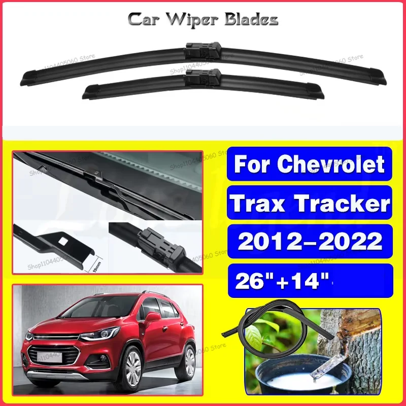 For Chevrolet Trax Tracker 2012 - 2022 Wiper Front Wiper Blades Set Windshield Windscreen Window Car Accessories 26"14"
For Chevrolet Trax Tracker 2012 - 2022 Wiper Front Wiper Blades Set Windshield Windscreen Window Car Accessories 26"14"