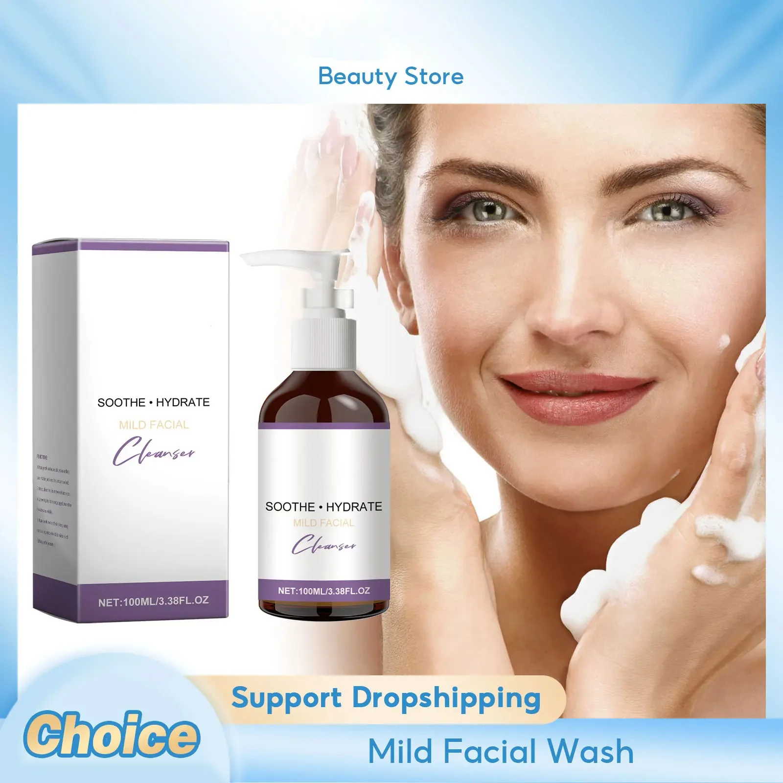 Soothing Facial Cleanser Deep Cleansing Moisturizing Blackhead Removal Oil Control Purify Foaming Daily Face Wash Oily Skin Care
Soothing Facial Cleanser Deep Cleansing Moisturizing Blackhead Removal Oil Control Purify Foaming Daily Face Wash Oily Skin Care