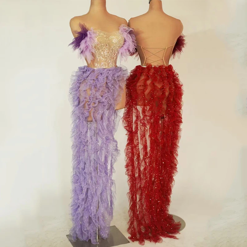 Фиолетово-красное асимметричное кружевное вечернее платье для женщин, с пайетками, для выступлений, костюм для гоу-гоу, сценический наряд, джазовый костюм XS8397
Фиолетово-красное асимметричное кружевное вечернее платье для женщин, с пайетками, для выступлений, костюм для гоу-гоу, сценический наряд, джазовый костюм XS8397