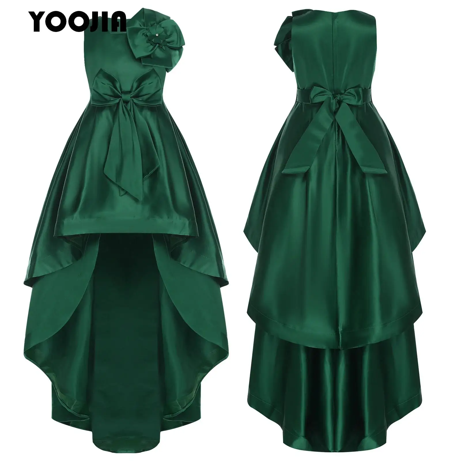 Girls Wedding Bridesmaid Party Dress Kids Sleeveless 3D Flower Bow High-Low Hem Maxi Dress Holiday Pageant Princess Prom Gowns
Girls Wedding Bridesmaid Party Dress Kids Sleeveless 3D Flower Bow High-Low Hem Maxi Dress Holiday Pageant Princess Prom Gowns