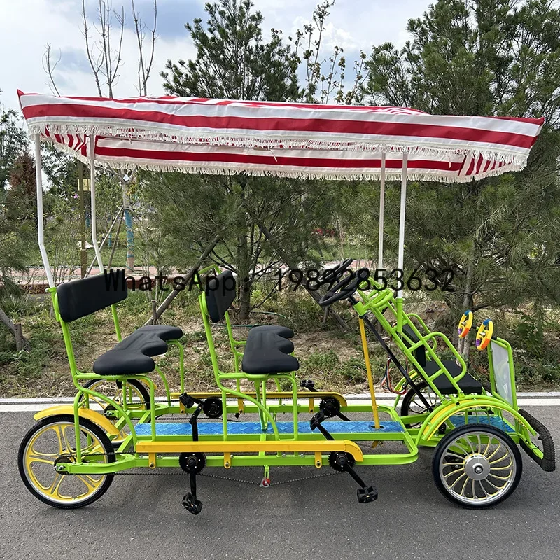 D4-8 four-person double-row pedal bicycle scenic spot sightseeing car park four-seater four-wheel
D4-8 four-person double-row pedal bicycle scenic spot sightseeing car park four-seater four-wheel