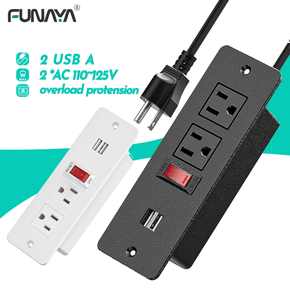 FUNAYA US Built-in Desktop Socket with USB Embedded Furniture Switch Plug Slot Extension Board Hidden Countertop Sockets 13A
FUNAYA US Built-in Desktop Socket with USB Embedded Furniture Switch Plug Slot Extension Board Hidden Countertop Sockets 13A