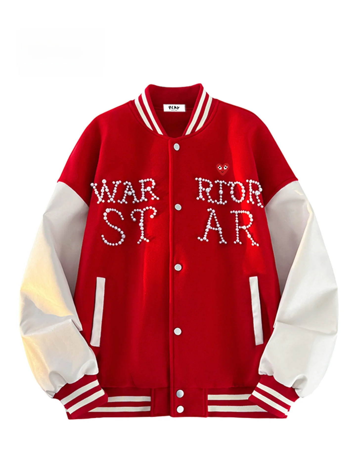 Куртка Play Hei Pearl Design свободного кроя, осенне-зимняя модная верхняя одежда с длинными рукавами, воротником-бомбером и застежкой на пуговицах
Куртка Play Hei Pearl Design свободного кроя, осенне-зимняя модная верхняя одежда с длинными рукавами, воротником-бомбером и застежкой на пуговицах