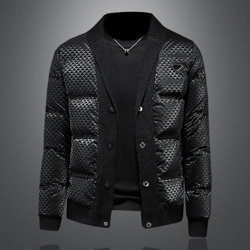 Men's Knitted Print Jaet Du down Thiened Coat Faionable Winter New Arrival Waterproof Youth Active Sle ort Length
Men's Knitted Print Jaet Du down Thiened Coat Faionable Winter New Arrival Waterproof Youth Active Sle ort Length