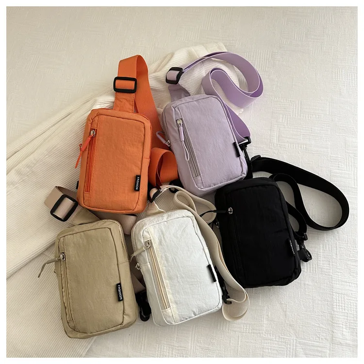Solid color simple Japanese-style street square waterproof chest bag, single-shoulder crossbody bag, lightweight sports bag
Solid color simple Japanese-style street square waterproof chest bag, single-shoulder crossbody bag, lightweight sports bag