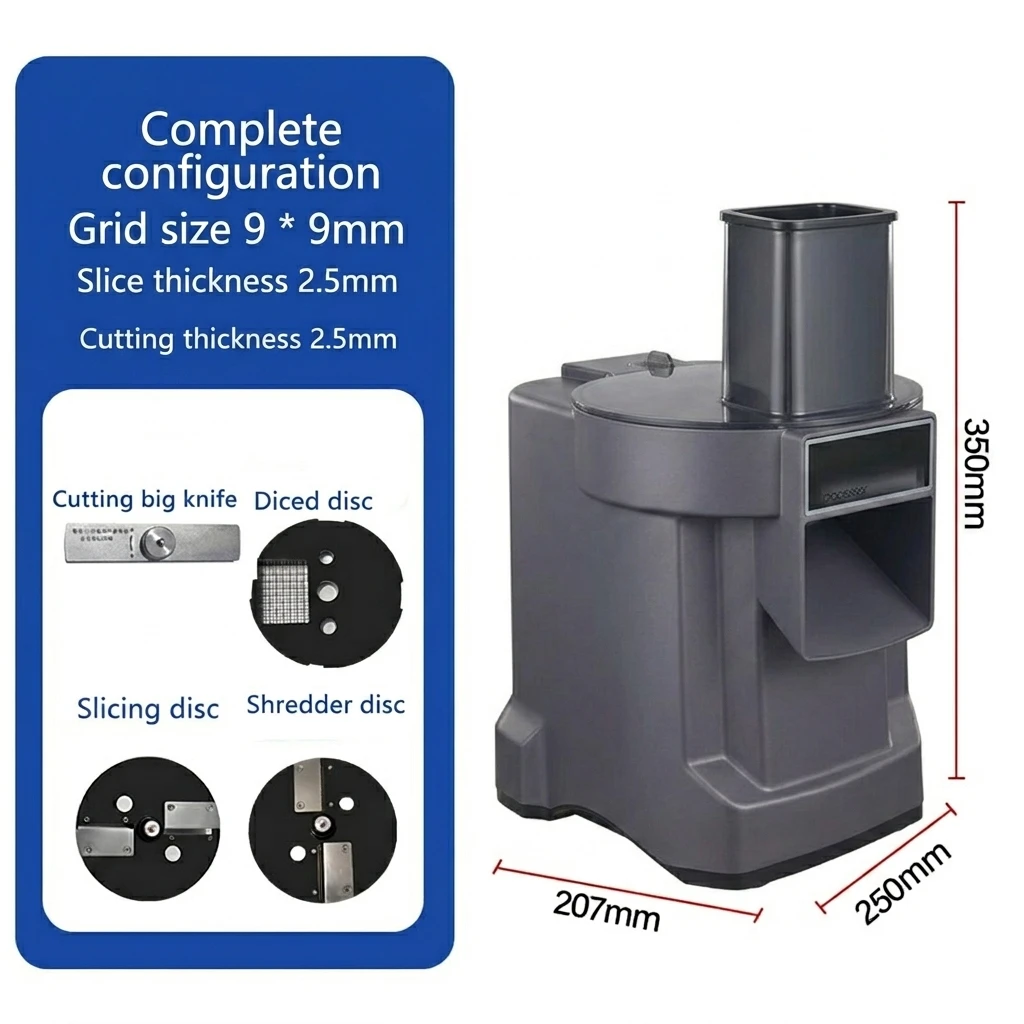 LX K8600 Vegetable Cutter Slicing Shredding Dicing Maker Food Processor with 3 Blade Multifunctional Fruit Cutter
LX K8600 Vegetable Cutter Slicing Shredding Dicing Maker Food Processor with 3 Blade Multifunctional Fruit Cutter