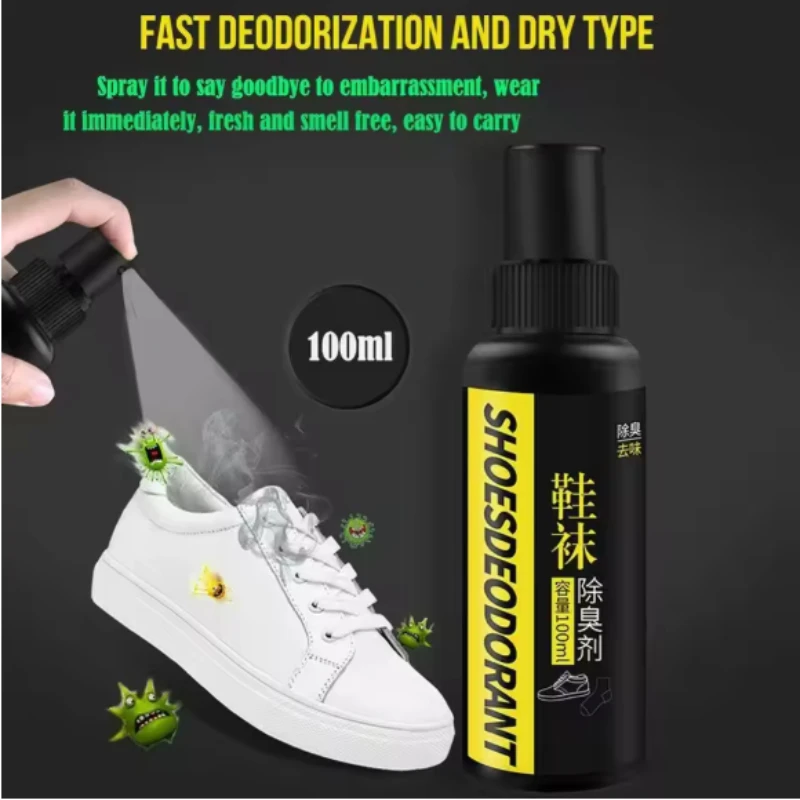 100ml Shoe Socks Odor Removal Spray Antibacterial Antiperspirant Shoes Stink Odor Remover Freshener Refresh Feet Health Care
100ml Shoe Socks Odor Removal Spray Antibacterial Antiperspirant Shoes Stink Odor Remover Freshener Refresh Feet Health Care