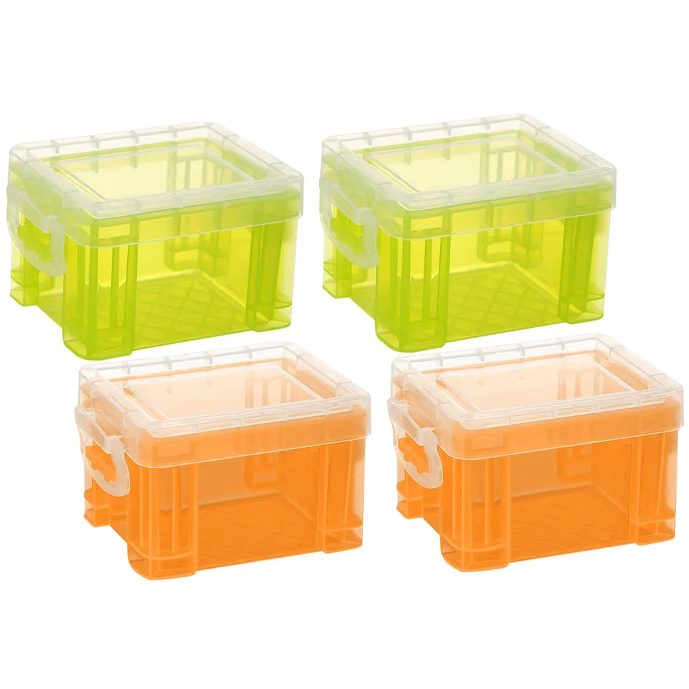 4pcs Lidded Storage Box Compact Household Cosmetics Organizer Portable Sundries Bin Dust-Proof Reusable Plastic Container
4pcs Lidded Storage Box Compact Household Cosmetics Organizer Portable Sundries Bin Dust-Proof Reusable Plastic Container